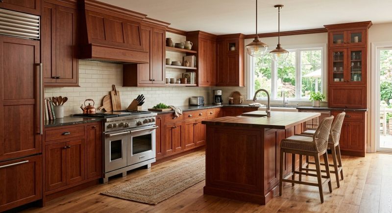 Cherry Cabinet Remodeling in Hendersonville, TN