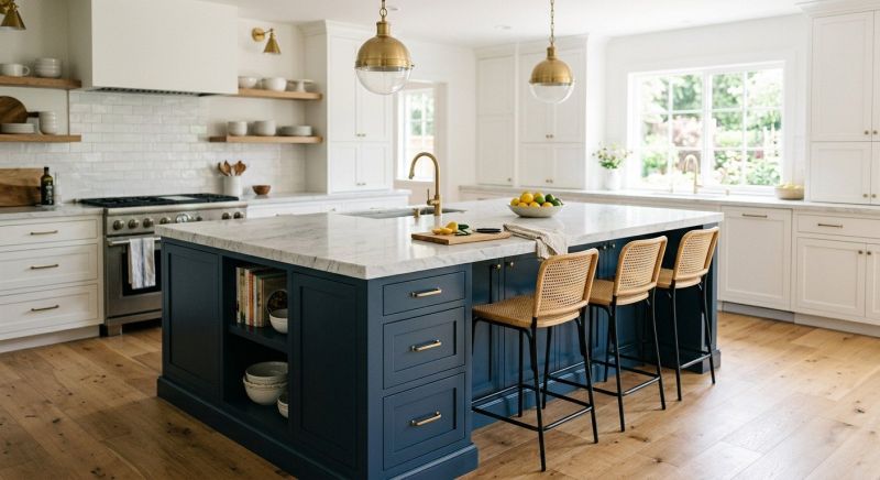 Kitchen Island Installation in Bloomington, IN