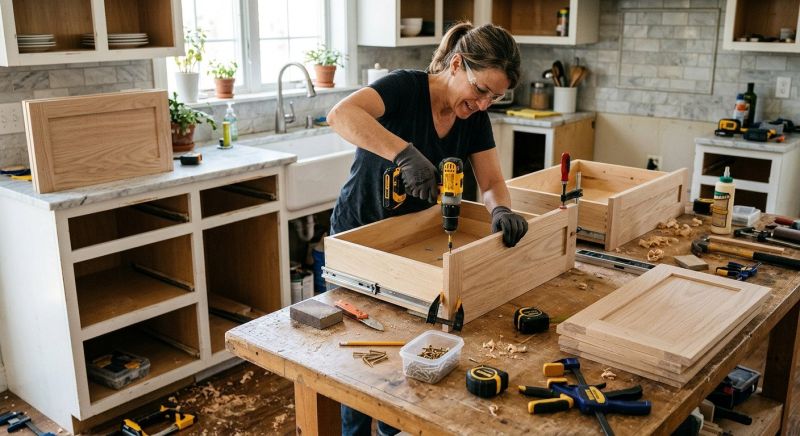 Oak Cabinet Remodeling in Kokomo, IN