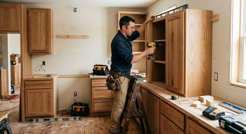 Rustic Cabinets Installation in Carmel, IN